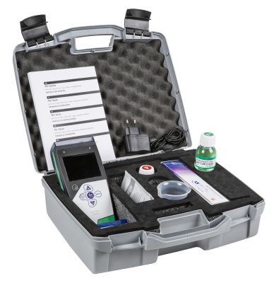 Professional pH/mV/ORP/Temperature handheld meter in carrying case including electrode